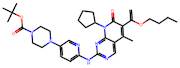 4-[6-[[6-(1-Butoxyvinyl)-8-cyclopentyl-5-methyl-7-oxo-7,8-dihydropyrido[2,3-d]pyrimidin-2-yl]amino…