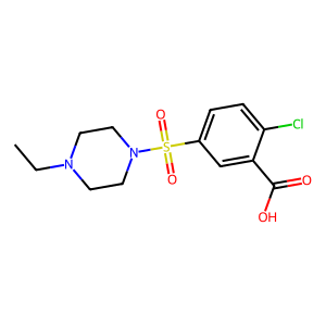 2-Chloro-5-[(4-ethylpiperazin-1-yl)sulfonyl]benzoic acid