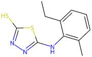 5-[(2-ethyl-6-methylphenyl)amino]-1,3,4-thiadiazole-2-thiol