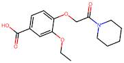 3-Ethoxy-4-[2-oxo-2-(piperidin-1-yl)ethoxy]benzoic acid