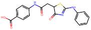 4-{2-[4-oxo-2-(phenylamino)-4,5-dihydro-1,3-thiazol-5-yl]acetamido}benzoic acid