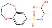 2-(3,4-Dihydro-2h-1,5-benzodioxepine-7-sulfonamido)propanoic acid