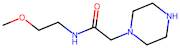 N-(2-Methoxyethyl)-2-piperazin-1-ylacetamide