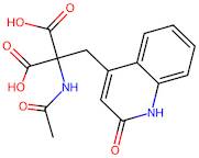 2-Acetamido-2-((2-oxo-1,2-dihydroquinolin-4-yl)methyl)malonic acid