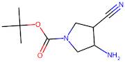 tert-Butyl 3-amino-4-cyanopyrrolidine-1-carboxylate