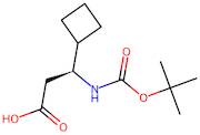 (S)-3-((tert-Butoxycarbonyl)amino)-3-cyclobutylpropanoic acid