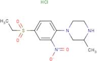 1-[(4(-Ethylsulphonyl)-2-nitrophenyl]-3-methylpiperazine hydrochloride
