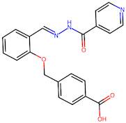 (E)-4-((2-((2-isonicotinoylhydrazono)methyl)phenoxy)methyl)benzoic acid