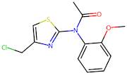 n-[4-(chloromethyl)-1,3-thiazol-2-yl]-n-(2-methoxyphenyl)acetamide