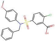 5-[benzyl(4-methoxyphenyl)sulfamoyl]-2-chlorobenzoic acid