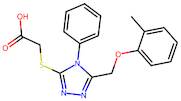 2-{[5-(2-methylphenoxymethyl)-4-phenyl-4h-1,2,4-triazol-3-yl]sulfanyl}acetic acid