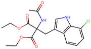 Diethyl 2-acetamido-2-((7-chloro-1H-indol-3-yl)methyl)malonate