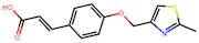 (2e)-3-{4-[(2-methyl-1,3-thiazol-4-yl)methoxy]phenyl}prop-2-enoic acid