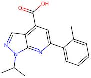 6-(2-Methylphenyl)-1-(propan-2-yl)-1h-pyrazolo[3,4-b]pyridine-4-carboxylic acid