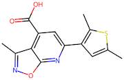 6-(2,5-Dimethylthiophen-3-yl)-3-methyl-[1,2]oxazolo[5,4-b]pyridine-4-carboxylic acid