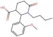 1-Butyl-2-(2-methoxyphenyl)-6-oxopiperidine-3-carboxylic acid