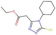 Ethyl 2-(4-cyclohexyl-5-sulfanyl-4h-1,2,4-triazol-3-yl)acetate