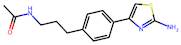 N-(3-(4-(2-aminothiazol-4-yl)phenyl)propyl)acetamide