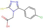 2-[3-(4-chlorophenyl)-5-sulfanyl-4h-1,2,4-triazol-4-yl]acetic acid