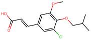 (2e)-3-[3-chloro-5-methoxy-4-(2-methylpropoxy)phenyl]prop-2-enoic acid