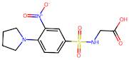 2-[3-nitro-4-(pyrrolidin-1-yl)benzenesulfonamido]acetic acid