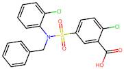 5-[benzyl(2-chlorophenyl)sulfamoyl]-2-chlorobenzoic acid