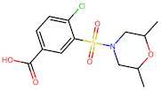 4-Chloro-3-[(2,6-dimethylmorpholin-4-yl)sulfonyl]benzoic acid