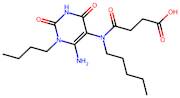 4-((6-Amino-1-butyl-2,4-dioxo-1,2,3,4-tetrahydropyrimidin-5-yl)(pentyl)amino)-4-oxobutanoic acid