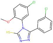 4-(5-Chloro-2-methoxyphenyl)-5-(3-chlorophenyl)-4H-1,2,4-triazole-3-thiol