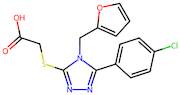 2-{[5-(4-chlorophenyl)-4-(furan-2-ylmethyl)-4h-1,2,4-triazol-3-yl]sulfanyl}acetic acid