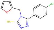 5-(4-Chlorophenyl)-4-(furan-2-ylmethyl)-4h-1,2,4-triazole-3-thiol