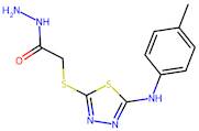 2-({5-[(4-methylphenyl)amino]-1,3,4-thiadiazol-2-yl}sulfanyl)acetohydrazide