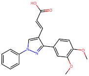 (E)-3-(3-(3,4-dimethoxyphenyl)-1-phenyl-1H-pyrazol-4-yl)acrylic acid