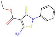 Ethyl 5-amino-2-phenyl-3-sulfanylidene-2,3-dihydro-1,2-thiazole-4-carboxylate