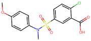 2-Chloro-5-[(4-methoxyphenyl)(methyl)sulfamoyl]benzoic acid