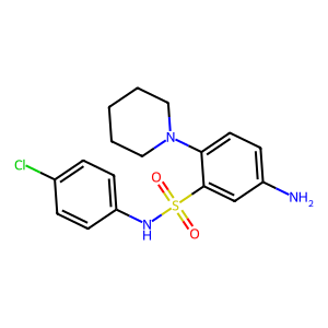 5-Amino-N-(4-chlorophenyl)-2-(piperidin-1-yl)benzene-1-sulfonamide