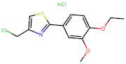 4-(Chloromethyl)-2-(4-ethoxy-3-methoxyphenyl)-1,3-thiazole hydrochloride