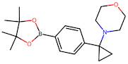 4-(1-(4-(4,4,5,5-Tetramethyl-1,3,2-dioxaborolan-2-yl)phenyl)cyclopropyl)morpholine