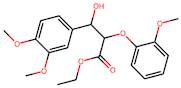 Ethyl 3-(3,4-dimethoxyphenyl)-3-hydroxy-2-(2-methoxyphenoxy)propanoate