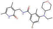 5-Bromo-N-((4,6-dimethyl-2-oxo-1,2-dihydropyridin-3-yl)methyl)-3-(ethyl(tetrahydro-2H-pyran-4-yl)a…