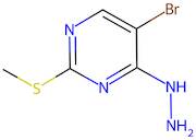 5-Bromo-4-hydrazinyl-2-(methylthio)pyrimidine