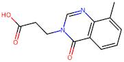 3-(8-Methyl-4-oxo-3,4-dihydroquinazolin-3-yl)propanoic acid