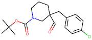 3-(4-Chlorobenzyl)-3-formylpiperidine, N-BOC protected