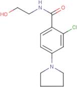 2-Chloro-N-(2-hydroxyethyl)-4-pyrrolidin-1-ylbenzamide