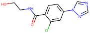 2-Chloro-N-(2-hydroxyethyl)-4-(1H-1,2,4-triazol-1-yl)benzamide