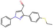 3-(4-(Ethylthio)phenyl)-1-phenyl-1H-pyrazole-4-carbaldehyde