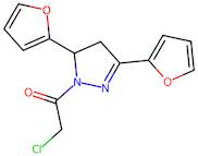 2-Chloro-1-(3,5-di(furan-2-yl)-4,5-dihydro-1H-pyrazol-1-yl)ethan-1-one