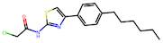 2-Chloro-N-[4-(4-hexylphenyl)-1,3-thiazol-2-yl]acetamide