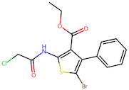 Ethyl 5-bromo-2-(2-chloroacetamido)-4-phenylthiophene-3-carboxylate