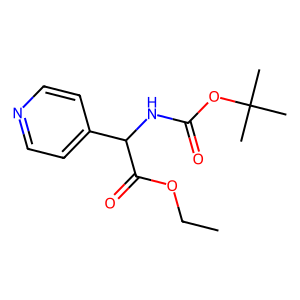 Ethyl 2-((tert-butoxycarbonyl)amino)-2-(pyridin-4-yl)acetate